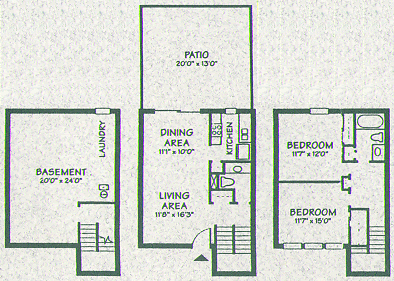 Willow Townhouse: Northgate Apartments - Columbus, Ohio